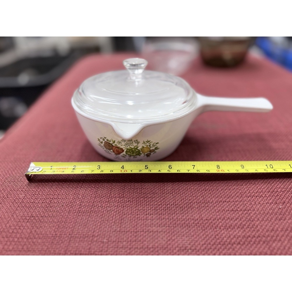 Corning Ware Spice of Life La Sauge P-89-B 2 1/2 Cup Saucepan w/Pyrex Glass Lid